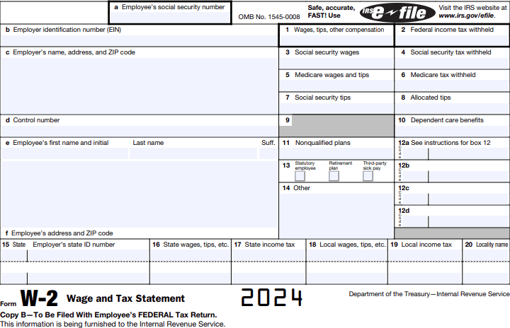 Employee's social security number