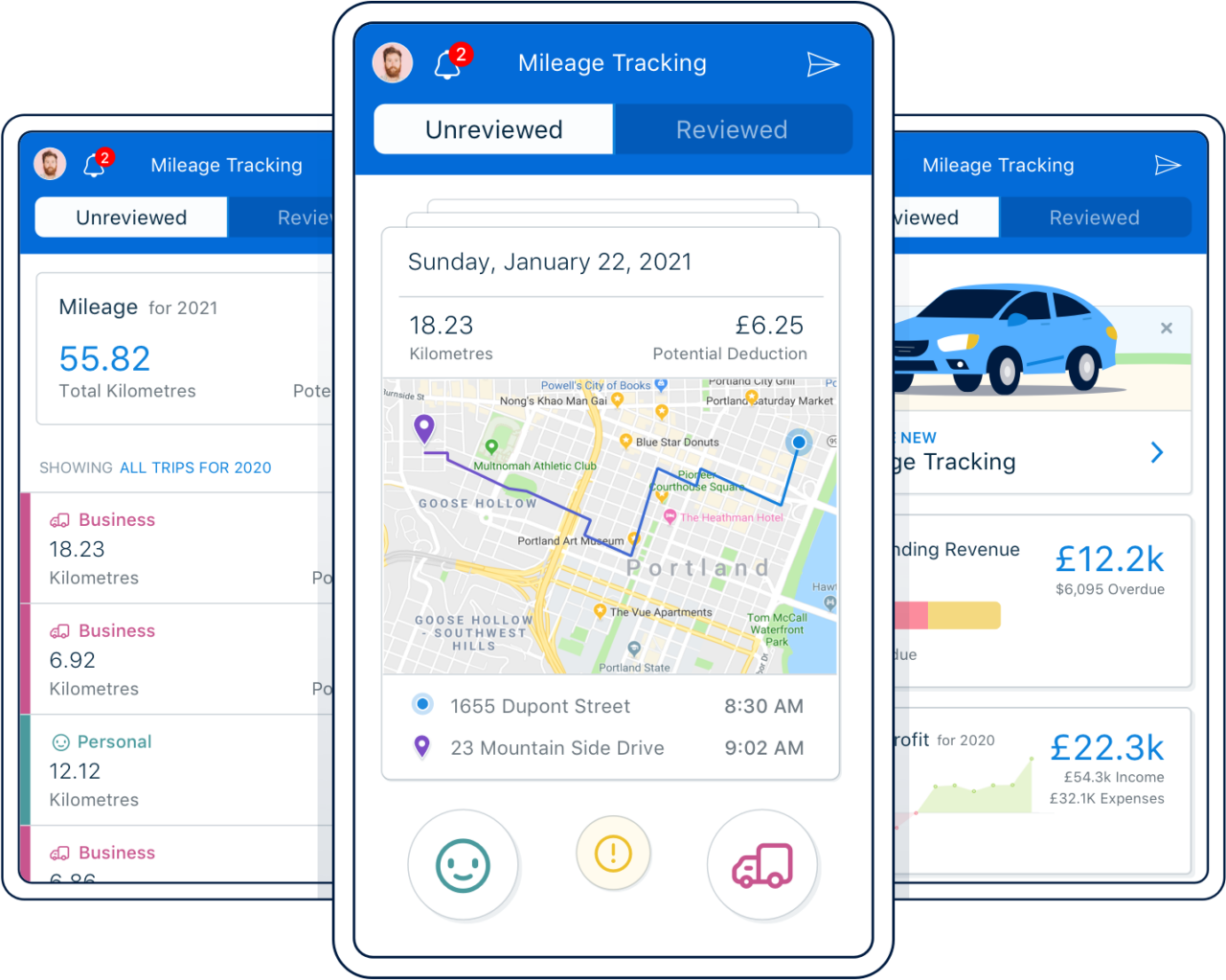 FreshBooks mileage tracking software