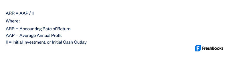 Accounting Rate of Return Formula