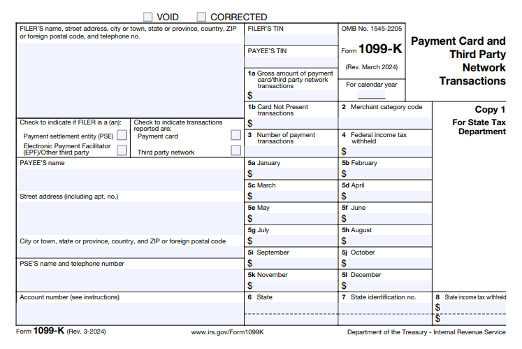 Form 1099-K 2024